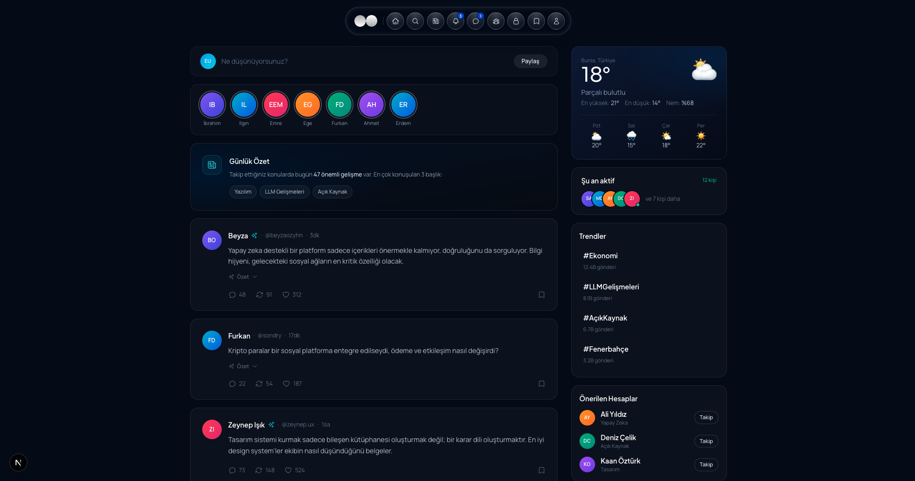Skyare platform arayüzü ekran görüntüsü